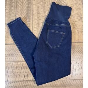 Time and Tru Maternity Jeggings Size S 4-6 Dark Wash Pull On Skinny